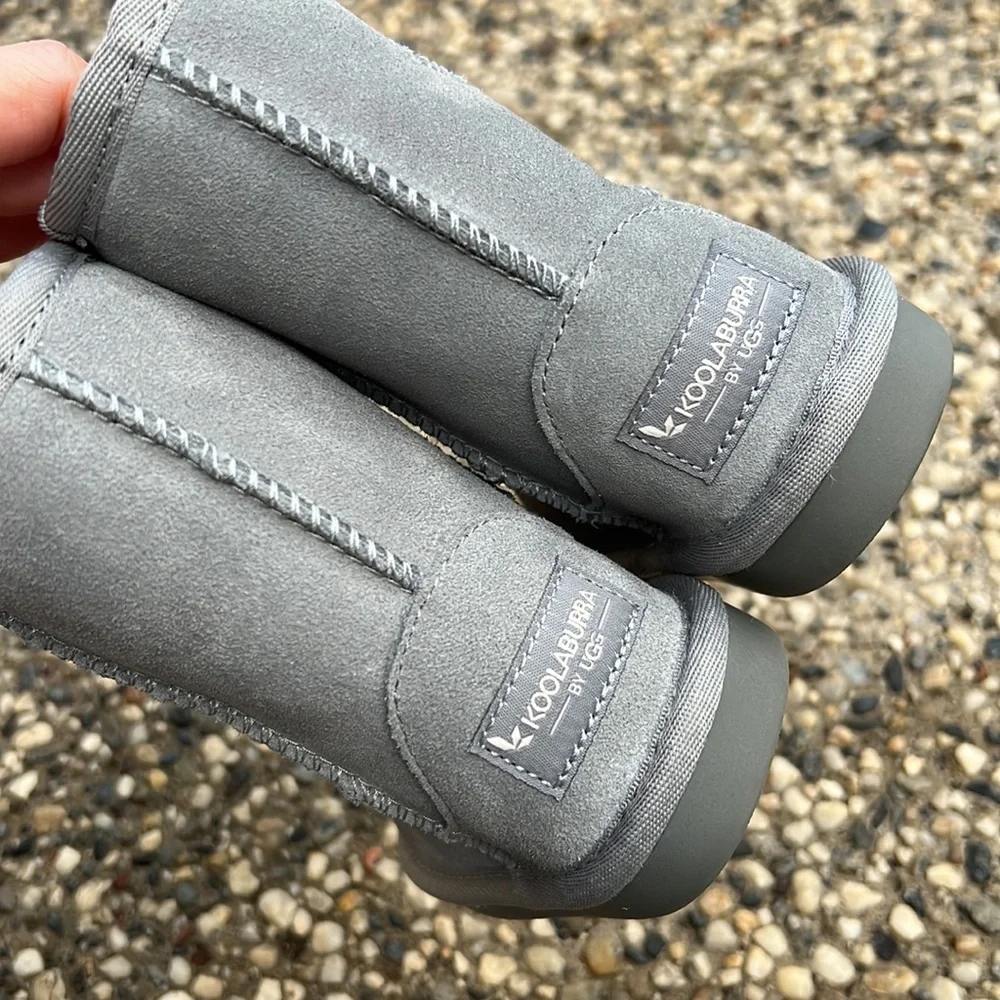 New without Box Koolaburra by Ugg Light Gray Suede Warm Toddler Boots